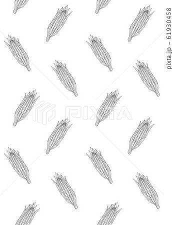 Vector seamless pattern of hand drawn sketch corn Vector seamless pattern of hand drawn sketch corn 61930458