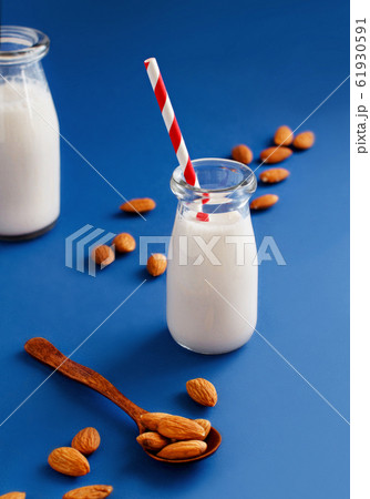 Vegan almond milk, non dairy alternative milk Vegan almond milk, non dairy alternative milk 61930591