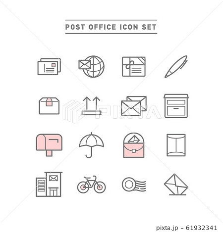POST OFFICE ICON SET 61932341