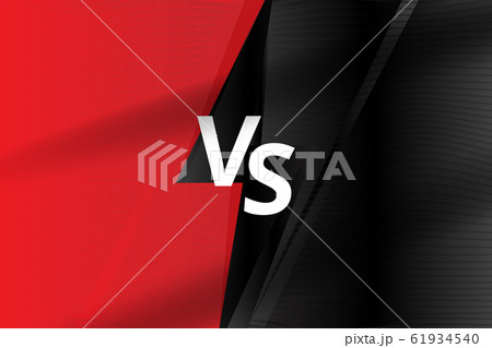 Versus background. VS sport competition poster for game, fight and battle. Concept with black and red side. Flat vector illustration EPS10 Versus background. VS sport competition poster for game, fight and battle. Concept with black and red side. Flat vector illustration EPS10 61934540
