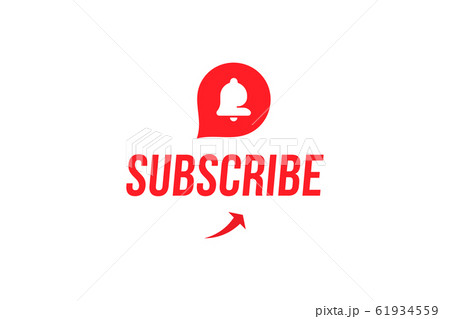 Subscribe button with bell icon. Red button for channel and video blog in social media on white background. Flat vector illustration EPS10 Subscribe button with bell icon. Red button for channel and video blog in social media on white background. Flat vector illustration EPS10 61934559