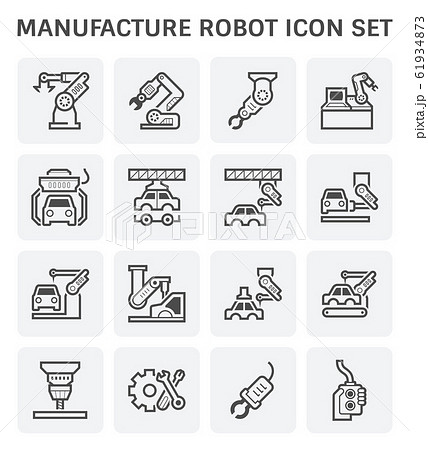 auto production icon 61934873