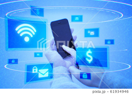 スマホのネットワーク スマホのネットワーク 61934946