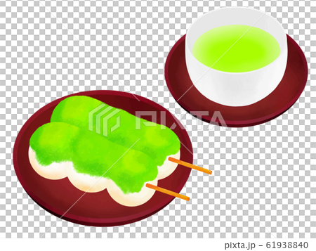 ずんだ団子 お茶 ずんだ団子 お茶 61938840