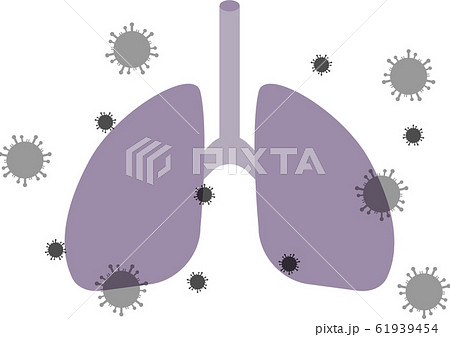 新型肺炎コロナウイルスイラストのイラスト素材