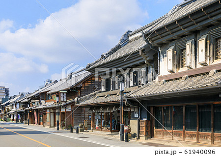 埼玉川越一番街_蔵造りの街並み 埼玉川越一番街_蔵造りの街並み 61940096