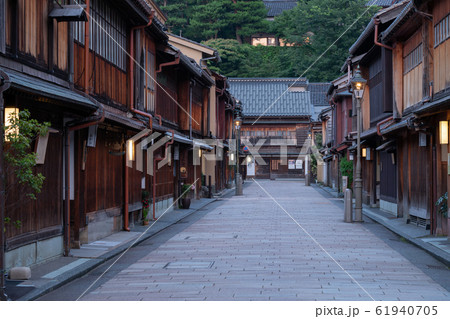 石川金沢_ひがし茶屋街夜景 61940705