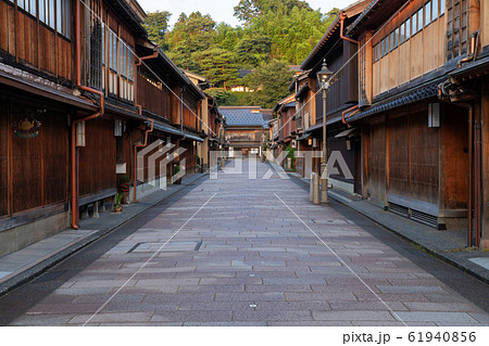 石川金沢_ひがし茶屋街夕景 石川金沢_ひがし茶屋街夕景 61940856