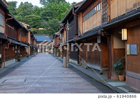 石川金沢_ひがし茶屋街夕景 石川金沢_ひがし茶屋街夕景 61940866