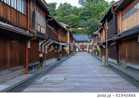 石川金沢_ひがし茶屋街夕景 石川金沢_ひがし茶屋街夕景 61940868
