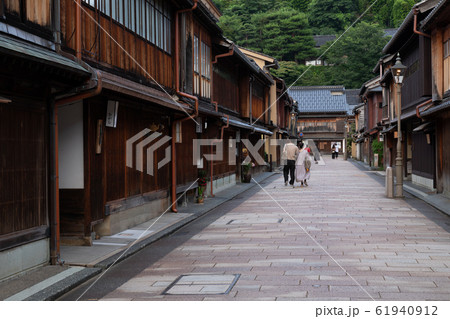 石川金沢_ひがし茶屋街夕景 石川金沢_ひがし茶屋街夕景 61940912