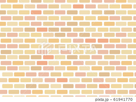 かわいいレンガの背景 横 茶色のイラスト素材