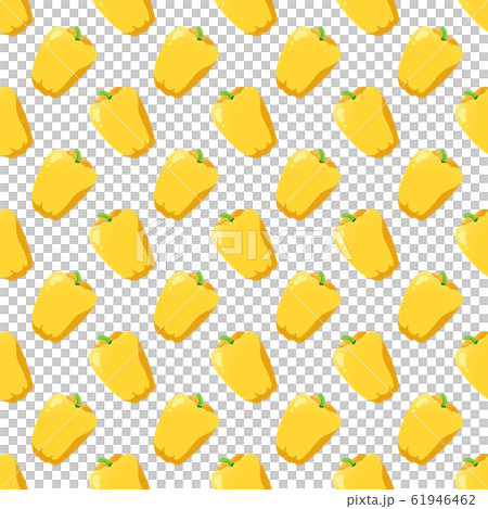 Yellow bell pepper pattern illustration Yellow bell pepper pattern illustration 61946462