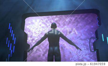 Spaceman Standing at Space Illuminator Spaceman Standing at Space Illuminator 61947059