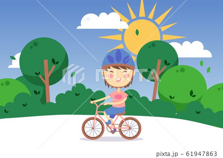 child riding bicycle