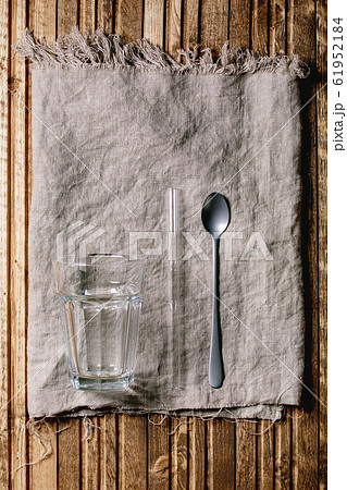 Glass and straw for smoothie 61952184