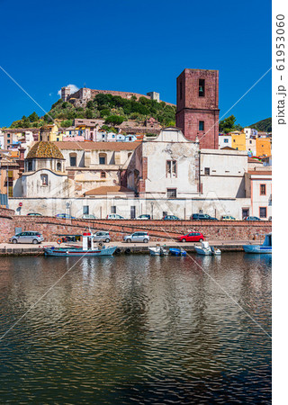 Village of Bosa in Sardinia 61953060