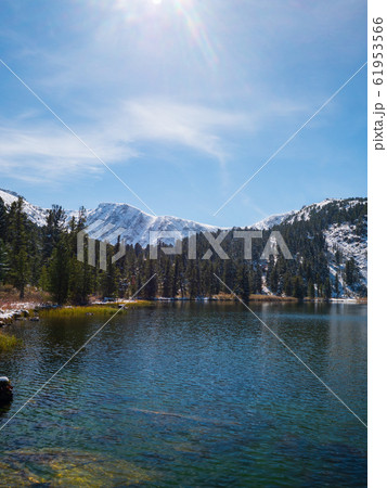 Scenic view of mountain lake Scenic view of mountain lake 61953566