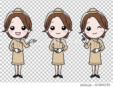 デパート店員のイラスト素材