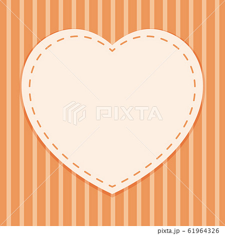 Background template with heart frame 61964326