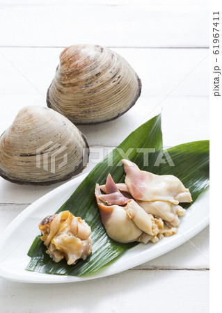 北寄貝、ウバガイの刺身、 61967411