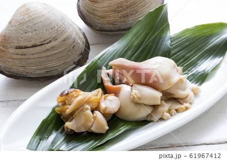 北寄貝、ウバガイの刺身、 61967412