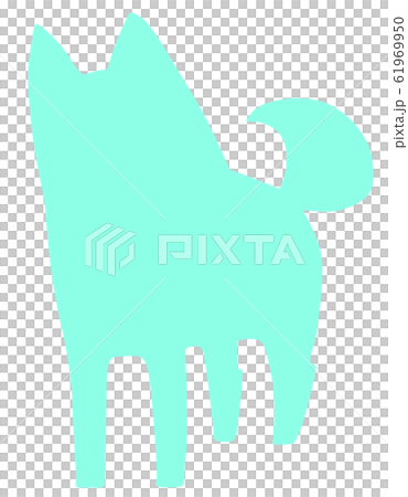 Dog silhouette (light blue) Dog silhouette (light blue) 61969950