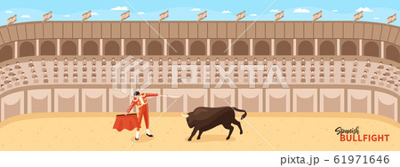 Isometric Bullfight Arena Composition 61971646
