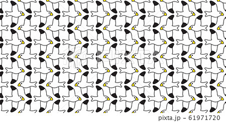 bird seamless pattern seagull vector scarf isolated cartoon repeat background tile wallpaper doodle illustration design 61971720