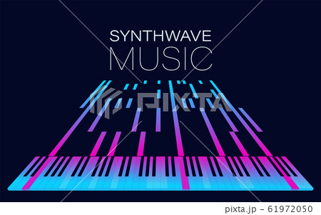 Electronic dance techno music poster. Club music banner 61972050