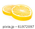 Lemon slices isolated on a white background. 61972097
