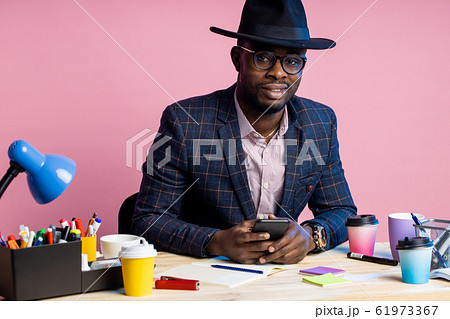 African american businessman in office African american businessman in office 61973367