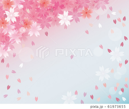 桜 春 背景のイラスト素材