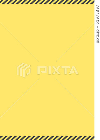 警告 危険 防災イメージ素材 黄色と黒のシンプルな注意喚起背景素材 縦長 のイラスト素材