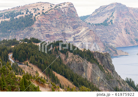 View of one of the edges of Crater Lake 61975922