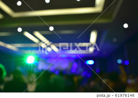 blur of stage on mini concert in meeting hall in night blur of stage on mini concert in meeting hall in night 61976146