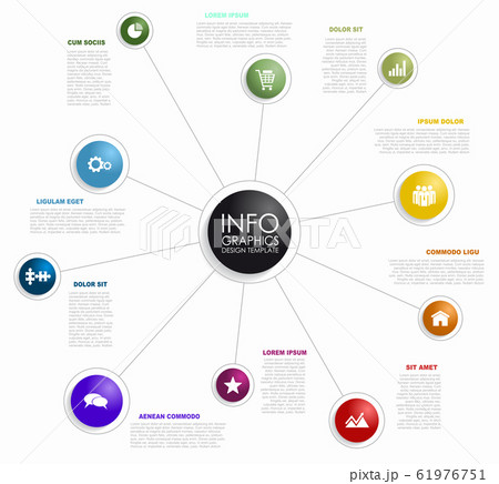 Infographic design template with place for your data. Vector illustration. Infographic design template with place for your data. Vector illustration. 61976751