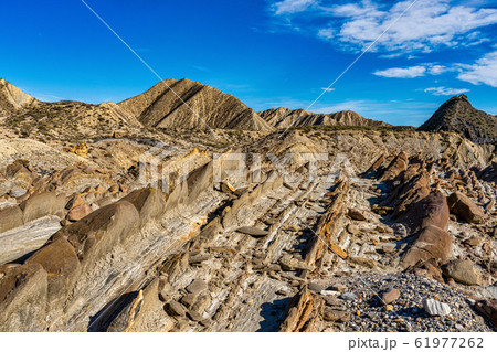 Dragon Tail, Colas de Dragon in Tabernas Desert in Almeria, Spain Dragon Tail, Colas de Dragon in Tabernas Desert in Almeria, Spain 61977262
