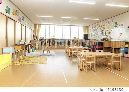 幼稚園 保育園 教室 子供施設 イメージ素材の写真素材