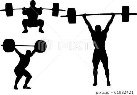 weightlifting silhouettes 61982421