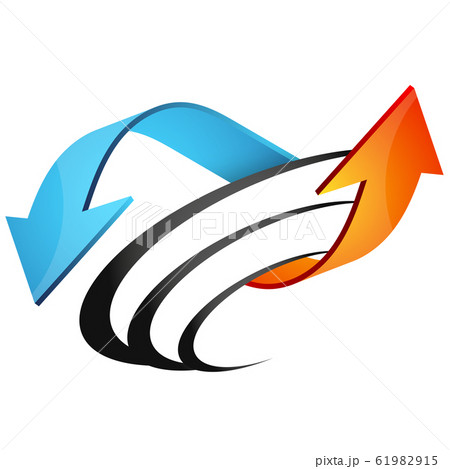 Air conditioning heating and cooling symbol for 61982915