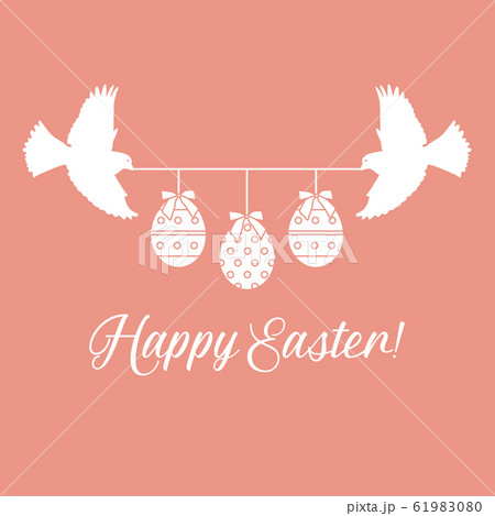 Happy Easter Bird Easter egg Festive Holiday 61983080