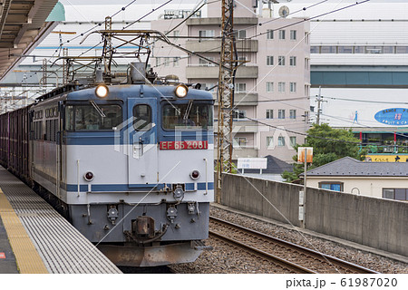【貨物列車　EF65　コンテナ　西浦和駅】 61987020