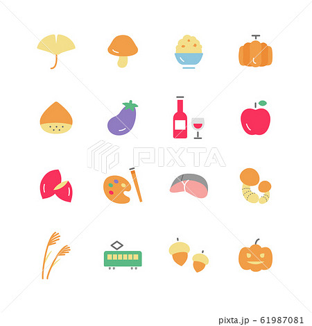 AUTUMN ICON SET 61987081