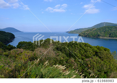 森と海が綺麗な黒之瀬戸の景色 森と海が綺麗な黒之瀬戸の景色 61988983
