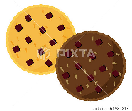 クッキー お菓子 ビスケットのイラスト素材