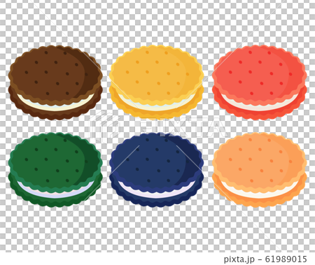 クッキー お菓子 ビスケットのイラスト素材