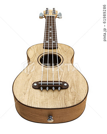 Wooden traditional soprano ukulele Right view 3D 61989286