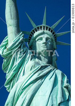 ニューヨーク 自由の女神 アメリカの象徴の写真素材
