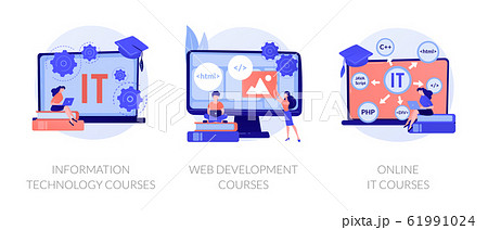 IT education vector concept metaphors 61991024